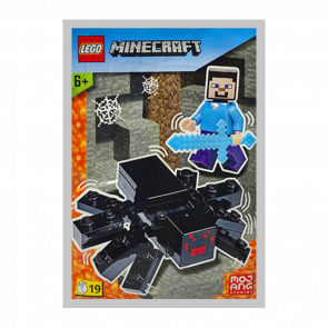 Конструктор Lego Фігурка Steve with Spider Minecraft 662207 min009 Новий Конструктор Lego Фігурка Steve with Spider Minecraft 662207 min009 Новий - Retromagaz