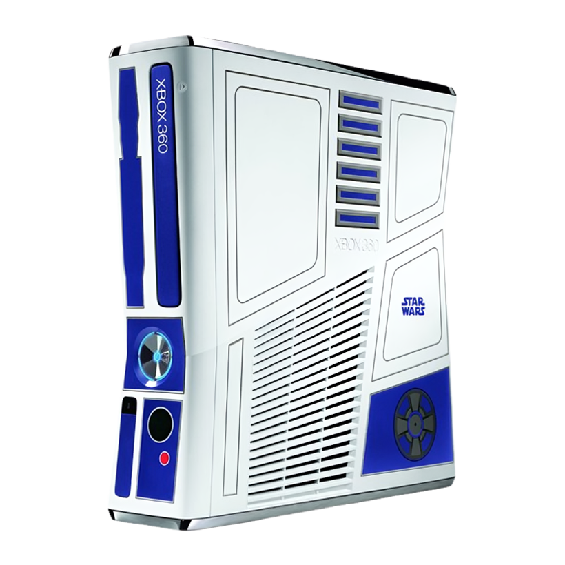 Консоль Microsoft Xbox 360 S Star Wars Limited Edition Freeboot 500GB White Blue + 5 Встроенных Игр Без Геймпада Б/У - Retromagaz