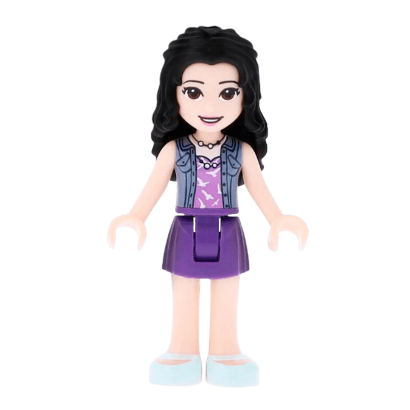 Фигурка Lego Emma Dark Purple Skirt Friends Girl frnd294 Б/У - Retromagaz