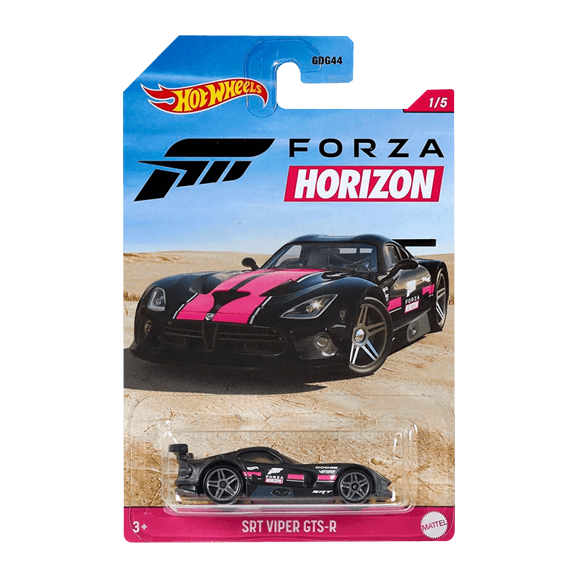 Тематична Машинка Hot Wheels SRT Viper GTS-R Forza Horizon 1:64 GRP33 Black - Retromagaz