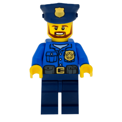 Фігурка Lego City Police 973pb1551 Officer Gold Badge cty0477 Б/У Нормальний - Retromagaz