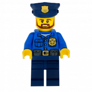 Фігурка Lego City Police 973pb1551 Officer Gold Badge cty0477 Б/У Нормальний
