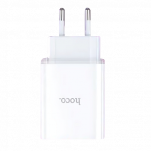 Зарядний Пристрій Hoco C97A USB Type-C + USB White - Retromagaz