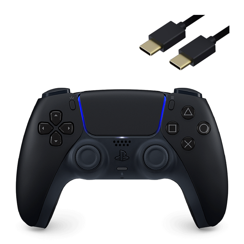 Геймпад Бездротовий Sony PlayStation 5 DualSense PC Ready Midnight Black Новий - Retromagaz
