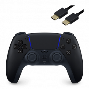 Геймпад Бездротовий Sony PlayStation 5 DualSense PC Ready Midnight Black Новий - Retromagaz