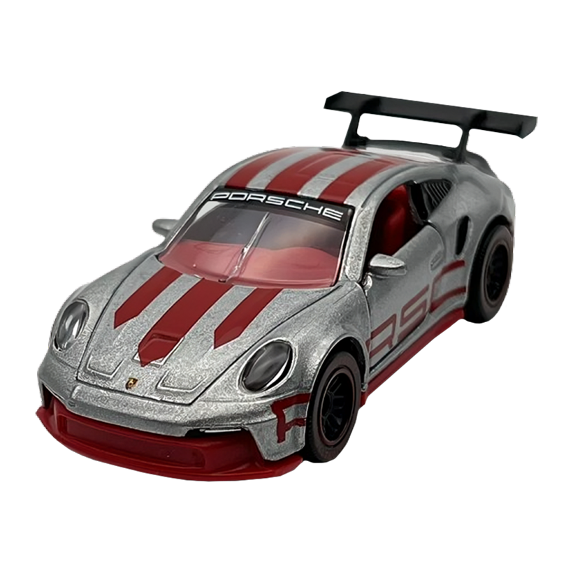 Машинка Premium Majorette Porsche 911 GT3 Cup (992) Bright Trace 1:58 209R-2 Silver - Retromagaz