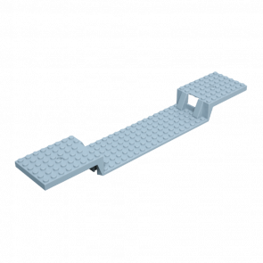 Для Поезда Lego Split-Level without Bottom Tubes Основа 6 x 34 87058 4616995 Light Bluish Grey Б/У