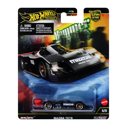 Машинка Premium Hot Wheels Mazda 787B Hammer Drop 1:64 HRW08 Black - Retromagaz