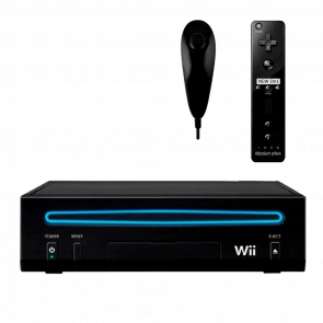 Набір Консоль Nintendo Wii Family Edition Europe 512MB Black Б/У Нормальний + Контролер RMC Remote Plus Новий + Nunchuk