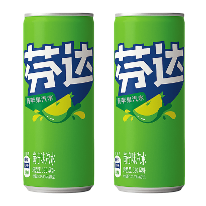 Набор Напиток 2шт Fanta Азиатская Green Apple 330ml - Retromagaz