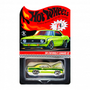 Машинка Premium Hot Wheels '69 Chevrolet Camaro SS Red Line Club RLC 1:64 GXJ16 Green