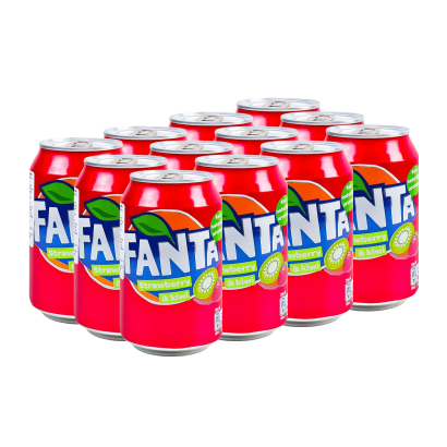 Набор Напиток 12шт Fanta Strawberry & Kiwi 355ml - Retromagaz