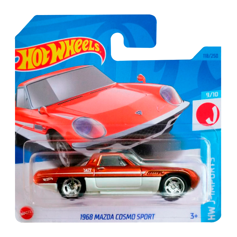 Машинка Базова Hot Wheels 1968 Mazda Cosmo Sport Super Treasure Hunt STH J-Imports 1:64 HKL20 Orange - Retromagaz