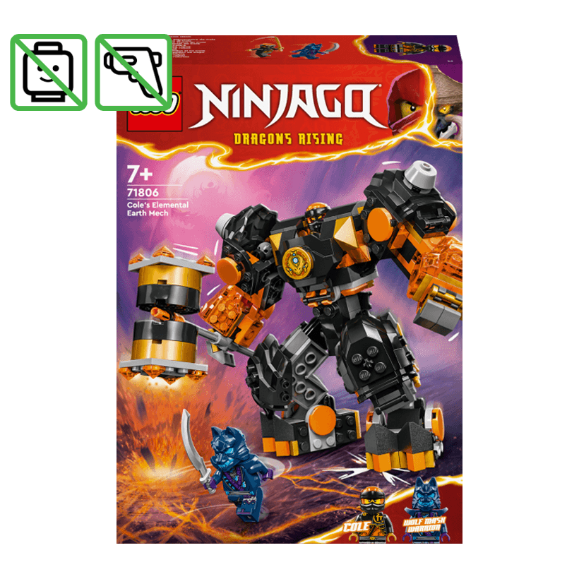 Конструктор Lego Без Фігурок Робот Земної Стихії Коула Ninjago 71806 Новий - Retromagaz