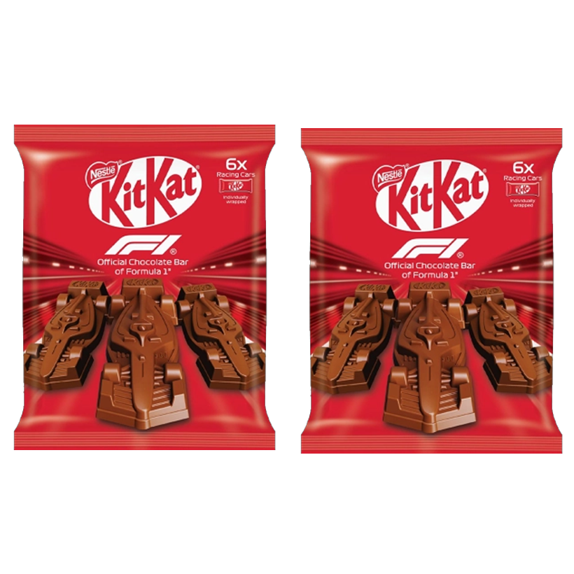 Набір Батончик 2шт Kit Kat Formula 1 у Формі Машинки F1 66g - Retromagaz
