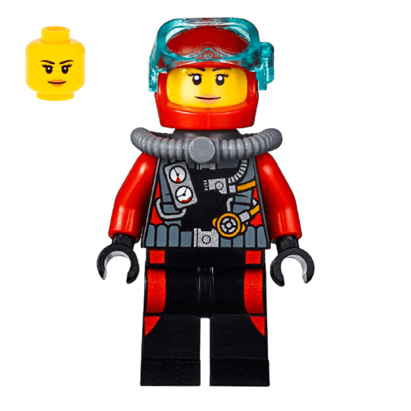 Фигурка Lego Deep Sea Explorers 973pb2015 Scuba Diver City cty0598 Б/У - Retromagaz