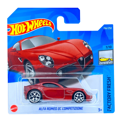 Машинка Базовая Hot Wheels Alfa Romeo 8C Competizione Factory Fresh 1:64 HCV56 Red - Retromagaz