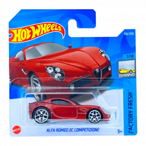 Машинка Базовая Hot Wheels Alfa Romeo 8C Competizione Factory Fresh 1:64 HCV56 Red