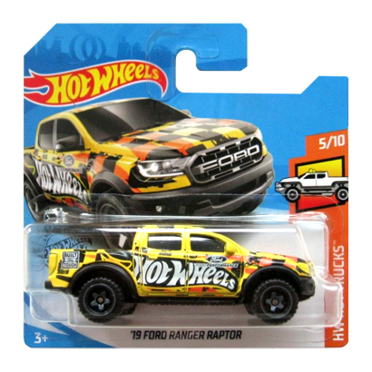 Машинка Базова Hot Wheels '19 Ford Ranger Raptor Hot Trucks 1:64 FYB56 Yellow - Retromagaz