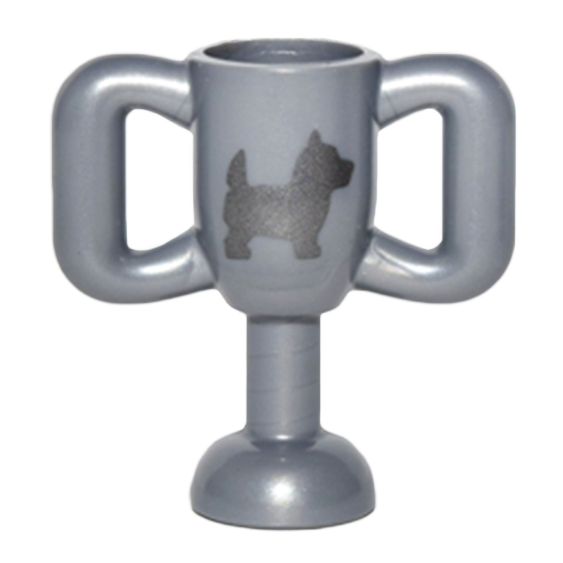 Спорт Lego Trophy Cup Small with Silver Terrier Dog Pattern 10172pb001 6160287 Flat Silver Б/У - Retromagaz