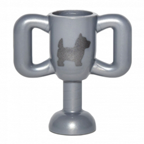 Спорт Lego Trophy Cup Small with Silver Terrier Dog Pattern 10172pb001 6160287 Flat Silver 2шт Б/У