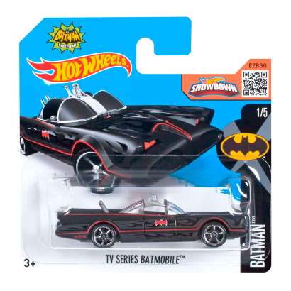 Машинка Базова Hot Wheels TV Series Batmobile Batman 1:64 DHT15 Black - Retromagaz