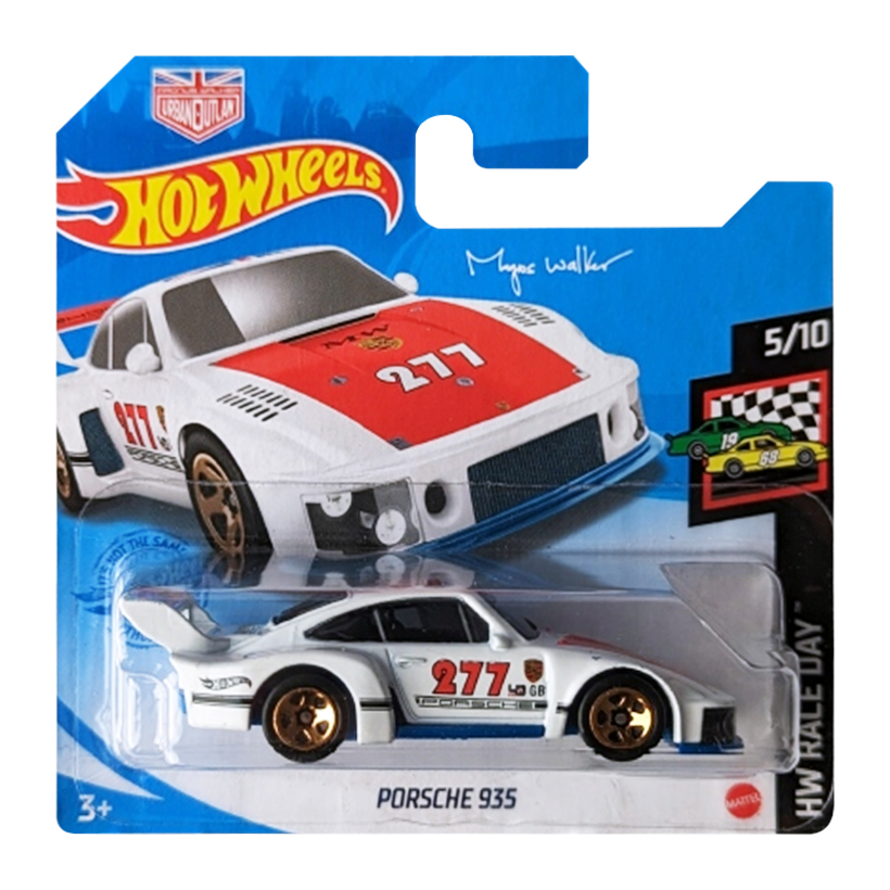 Машинка Базова Hot Wheels Porsche Magnus Walker Urban Outlaw Porsche 935 Race Day 1:64 GRX60 White - Retromagaz