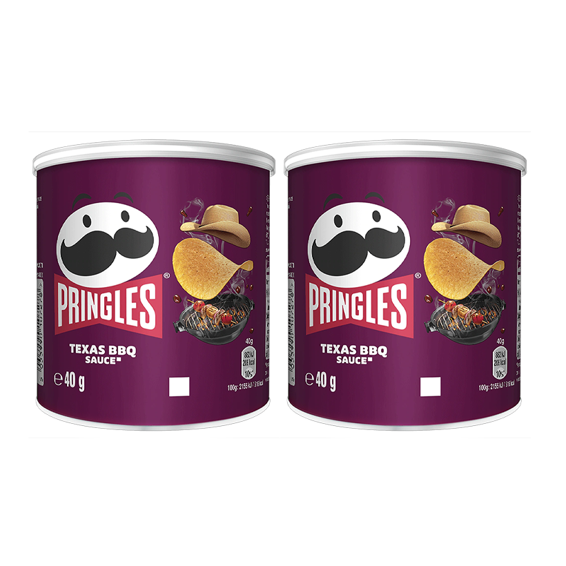 Набор Чипсы 2шт Pringles Mini Texas BBQ 40g - Retromagaz