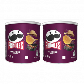 Набор Чипсы 2шт Pringles Mini Texas BBQ 40g - Retromagaz