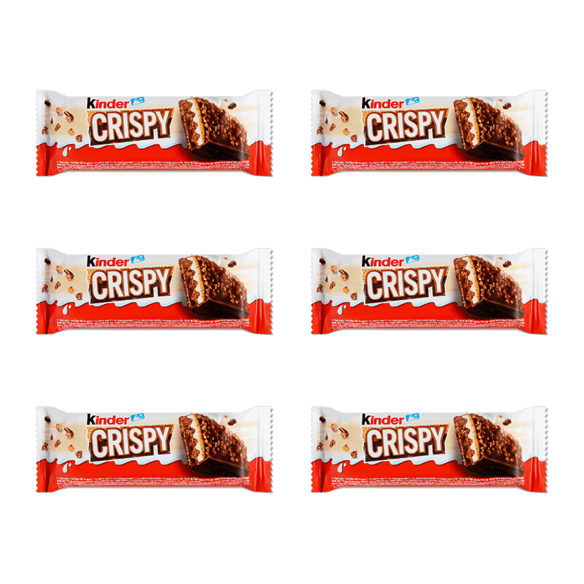 Набір Батончик 6шт Kinder Шоколадний Kinder Crispy 34g - Retromagaz