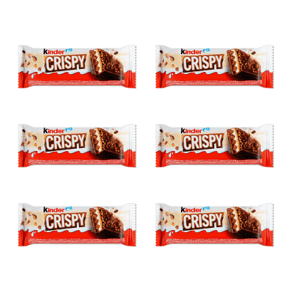Набор Батончик 6шт Kinder Шоколадный 6шт Kinder Crispy 34g - Retromagaz