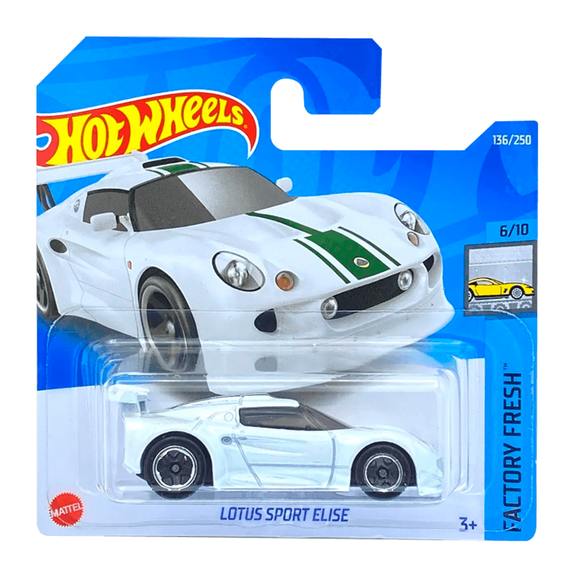 Машинка Базова Hot Wheels Lotus Sport Elise Factory Fresh 1:64 HCW31 White - Retromagaz