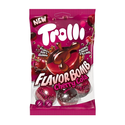 Цукерки Жувальні Trolli Cherry Cola 75g - Retromagaz