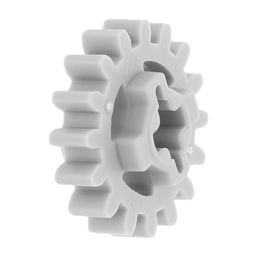 Technic 4шт Lego Шестерня 16 Tooth Second Version 94925 4640536 Light Bluish Grey Б/У - Retromagaz