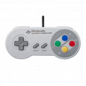 Геймпад Дротовий Nintendo SNES SHVC-005 Japan Style Grey 1.5m Б/У - Retromagaz
