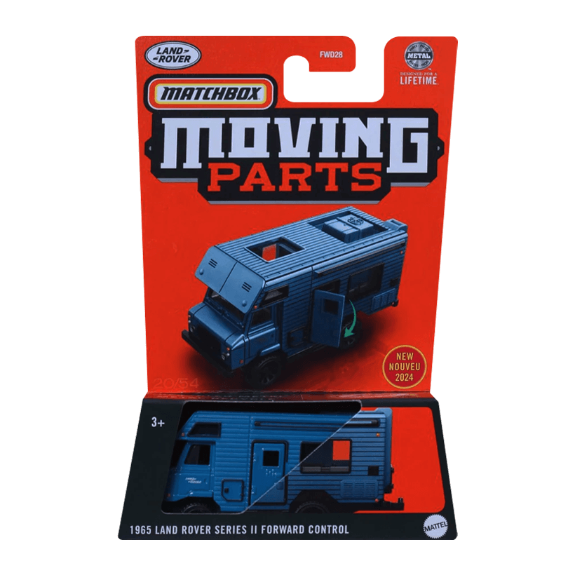 Тематична Машинка Matchbox 1965 Land Rover Series II Forward Control Moving Parts 1:64 FWD28/HVM81 Blue - Retromagaz