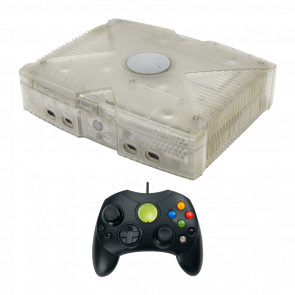 Консоль Microsoft Xbox Original Модифицированная 200Gb Crystal Б/У + Геймпад Проводной RMC S Black Новый Консоль Microsoft Xbox Original Модифицированная 200Gb Crystal Б/У + Геймпад Проводной RMC S Black Новый - Retromagaz