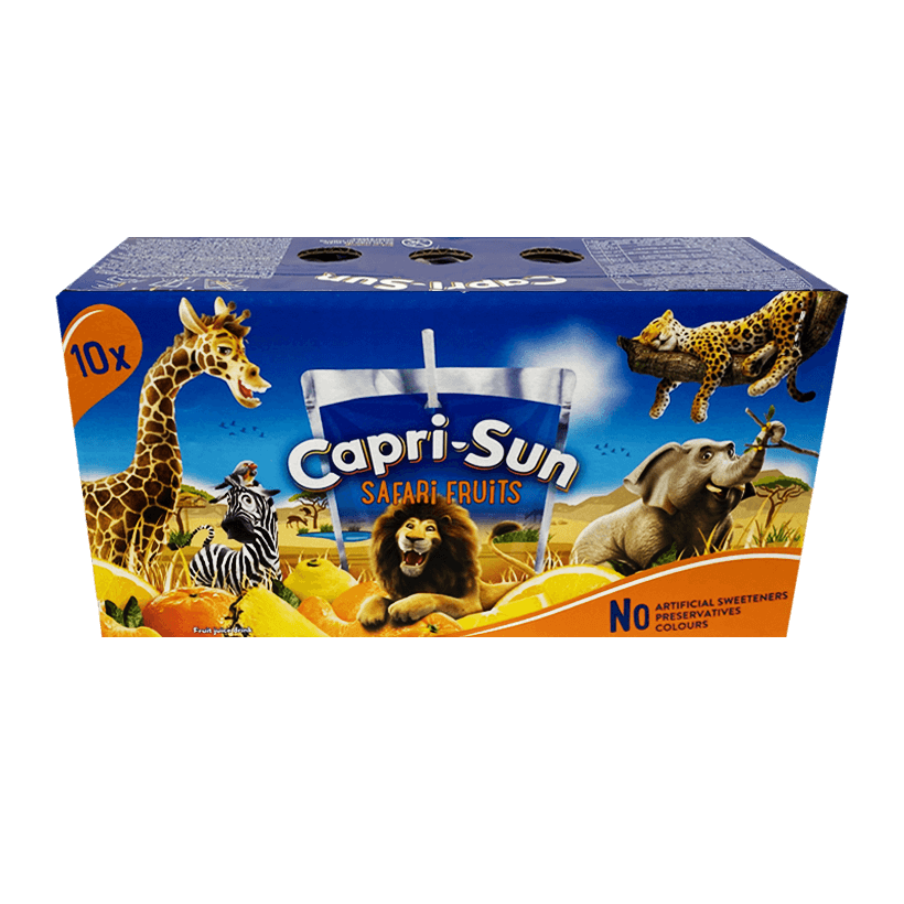Набір Напій Соковий 10шт Capri-Sun Safari Fruits 200ml - Retromagaz