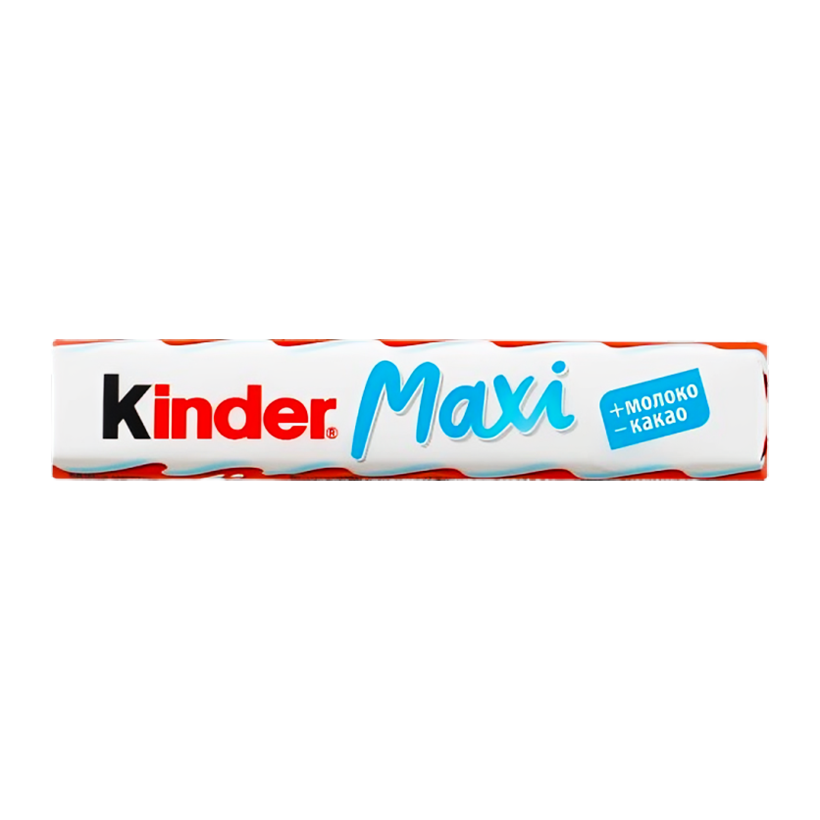 Батончик Kinder Maxi с Молочной Начинкой 21g - Retromagaz