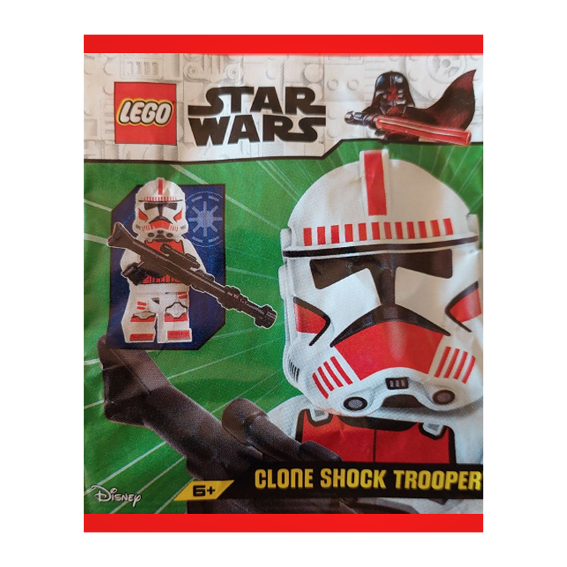 Конструктор Lego Фігурка Clone Shock Trooper Paper Bag Star Wars 912511 sw1305 Новий - Retromagaz