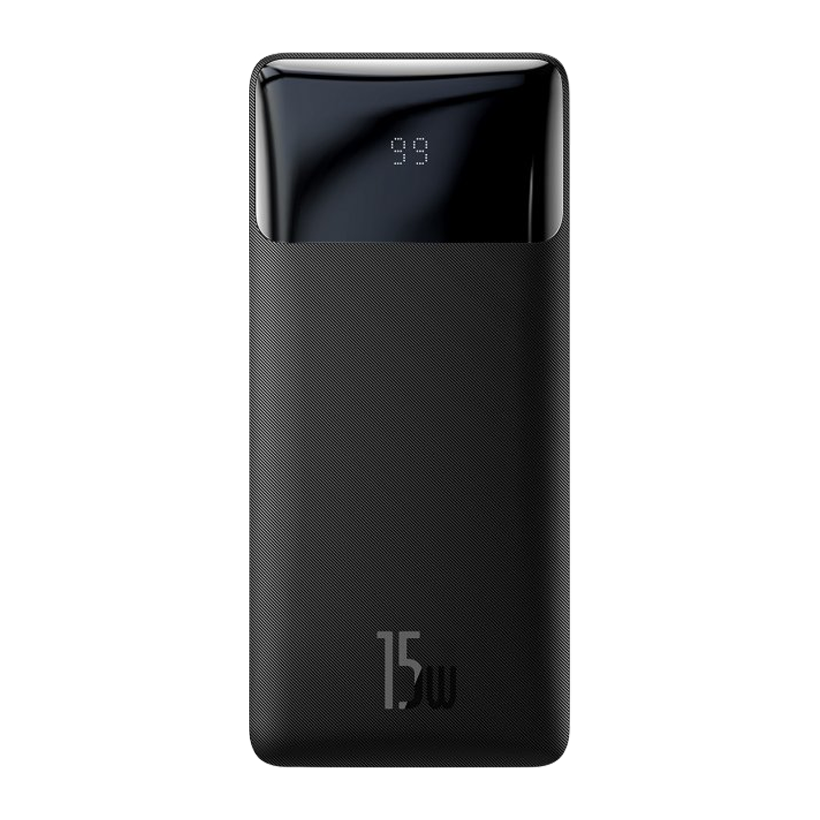 Портативний Акумулятор Power Bank Baseus Bipow Digital Display Black 20000 mAh 15 W Новий - Retromagaz