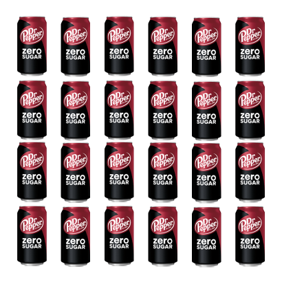 Набір Напій Dr Pepper Zero Diet 330ml 24шт - Retromagaz
