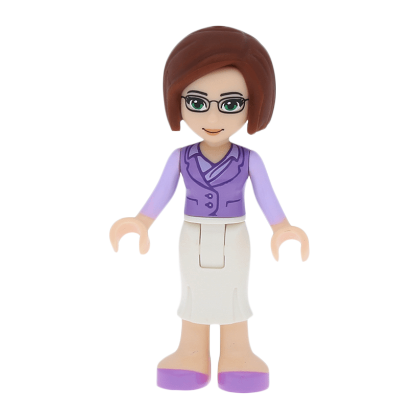 Фигурка Lego Girl Ms. Stevens White Long Skirt Friends frnd044 1 Б/У - Retromagaz