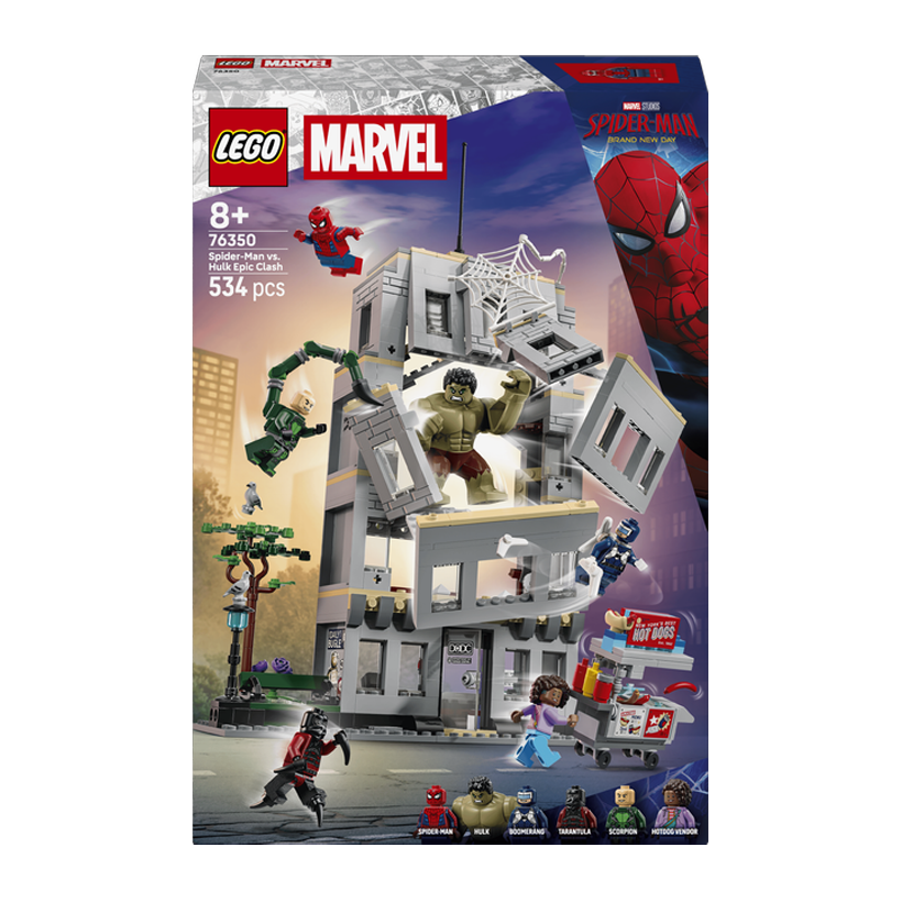 Конструктор Lego Епічна Сутичка Людини-Павука Проти Халка Super Heroes 76350 Новий - Retromagaz