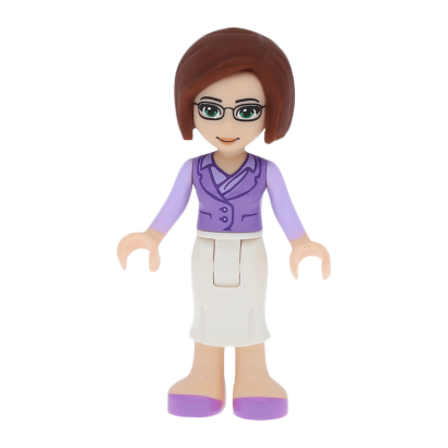 Фігурка Lego Ms. Stevens White Long Skirt Friends Girl frnd044 1 Б/У - Retromagaz