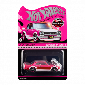 Машинка Premium Hot Wheels 1972 Skyline H/T 2000GT-R Red Line Club RLC 1:64 JKC01 Pink - Retromagaz