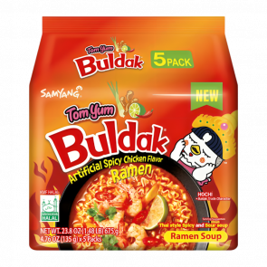Набор Лапша 5шт Samyang Buldak Tom Yum (Том Ям) Острая 145g Набор Лапша 5шт Samyang Buldak Tom Yum (Том Ям) Острая 145g - Retromagaz