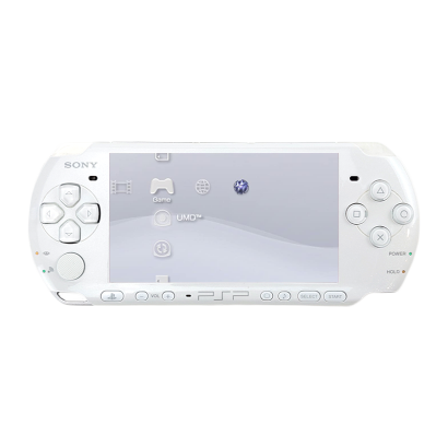 Консоль Sony PlayStation Portable Slim PSP-3ххх Модифікована 32GB White + 5 Вбудованих Ігор Б/У - Retromagaz