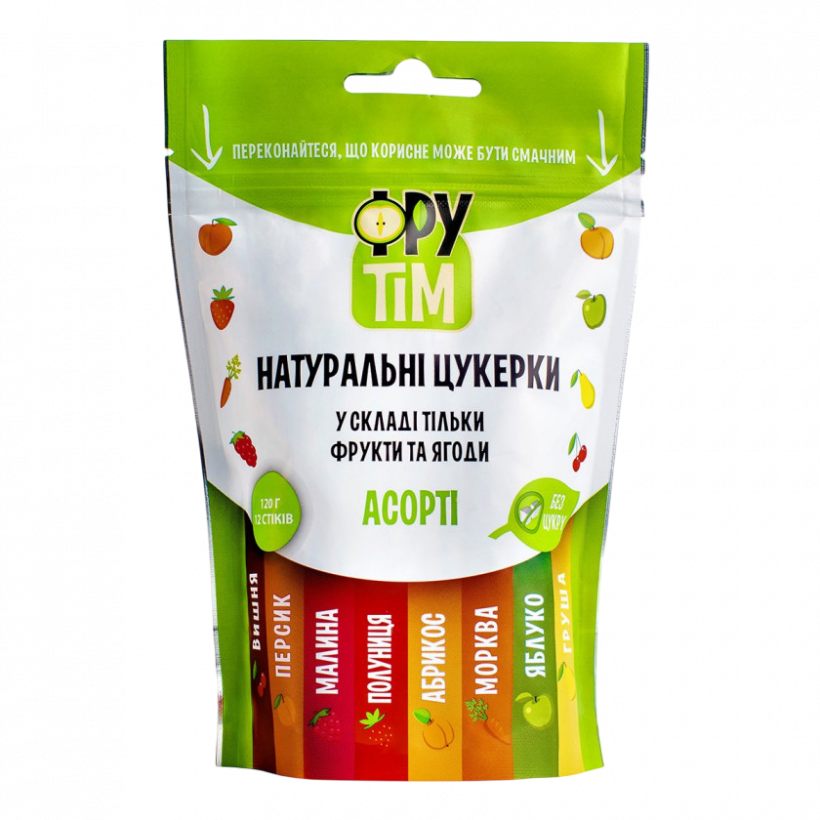 Конфеты Фрутим Натуральные Ассорти 120g - Retromagaz