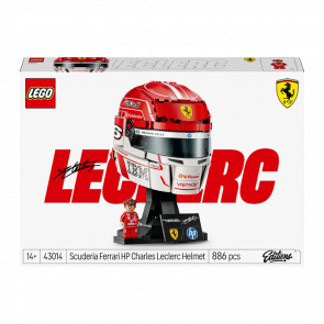 Конструктор Lego Шолом Шарля Леклера з команди Scuderia Ferrari HP Editions Sports 43014 Новий - Retromagaz